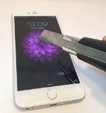 【ノーブランド品】 Apple iPhone6 Plus 5.5インチ 強化ガラス フィルム　超耐久　超薄型　高透過率液晶保護フィルム 表面硬度9H ラウンド処理 飛散防止処理(強化ガラスフィルム) ガラスコート フィルム