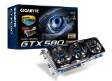 GIGABYTE グラフィックボード nVIDIA GeForce GTX580 1536MB OCモデル PCI-E  DVI Mini-HDMI 2スロット占有 WINDFORCE3X GV-N580UD-15I