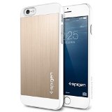 iPhone 6 ケース, Spigen® [ アルミパネル ] Apple iPhone 4.7 (2014) アルミニウム フィット The New iPhone アイフォン6 (国内正規品) (シャンパン・ゴールド 【SGP10945】)