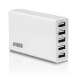 Anker® 25W 5ポート USB急速充電器　ACアダプタ iPhone5C/5S/5/4S/4/iPod/iPad/Xperia/GALAXY/ウォークマン等対応
