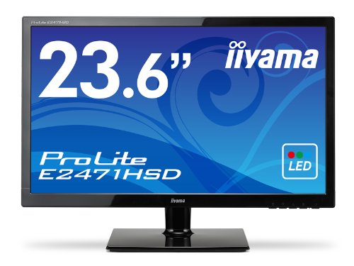 iiyama FullHD(1920x1080)モード対応 WLEDバックライト23.6型ワイド液晶ディスプレイ E2471HSD-GB1