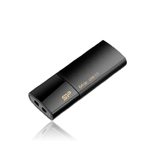 Silicon Power USB3.0フラッシュメモリ64GB Blaze B05 ブラック