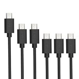 (オーキー)Aukey [6本セット]Micro USBケーブル 充電ケーブル (2mx1本+1mx2本+30cmx3本) Quick Charge 2.0超急速充電対応可能 (ブラック)CB-D17