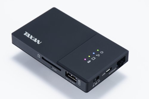 TAXAN MeoBankSD Plus ワイヤレスSDカードリーダー&WiFiルーター&モバイルバッテリー MBSD-SURP02/BK