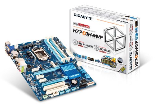 GIGABYTE マザーボード Intel H77 LGA1155 ATX GA-H77-D3H-MVP/A
