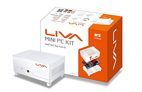 【オンライン限定ゴム足付属】 ECS 小型ベアボーンPC LIVA MINI PC KIT 64GBモデル LIVA-C0-2G-64G-W