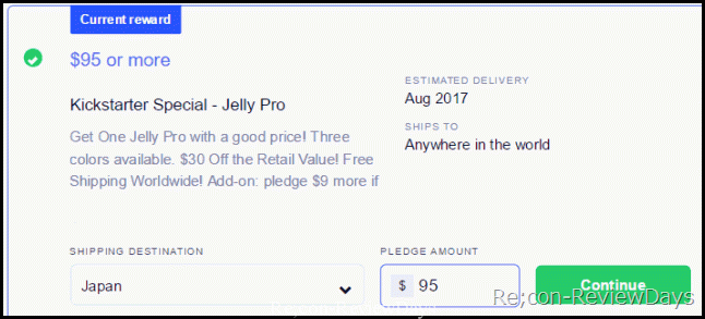 kickstarter_jellypro_delivery_price