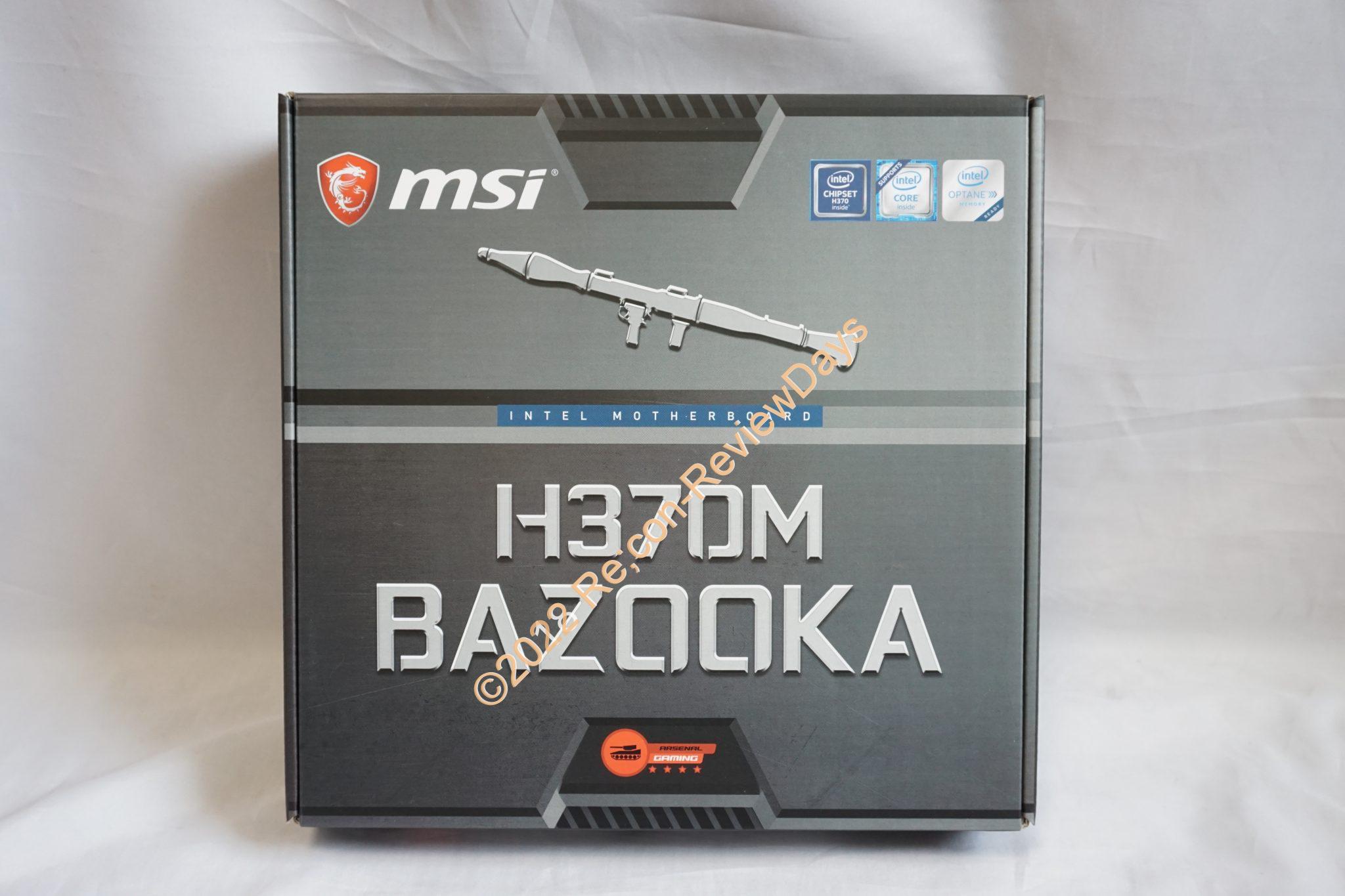 MSI Intel H370を搭載するMicro-ATXマザーボード「H370M BAZOOKA」の外観をチェックする #MSI #Intel #H370 #自作PC #Motherboard