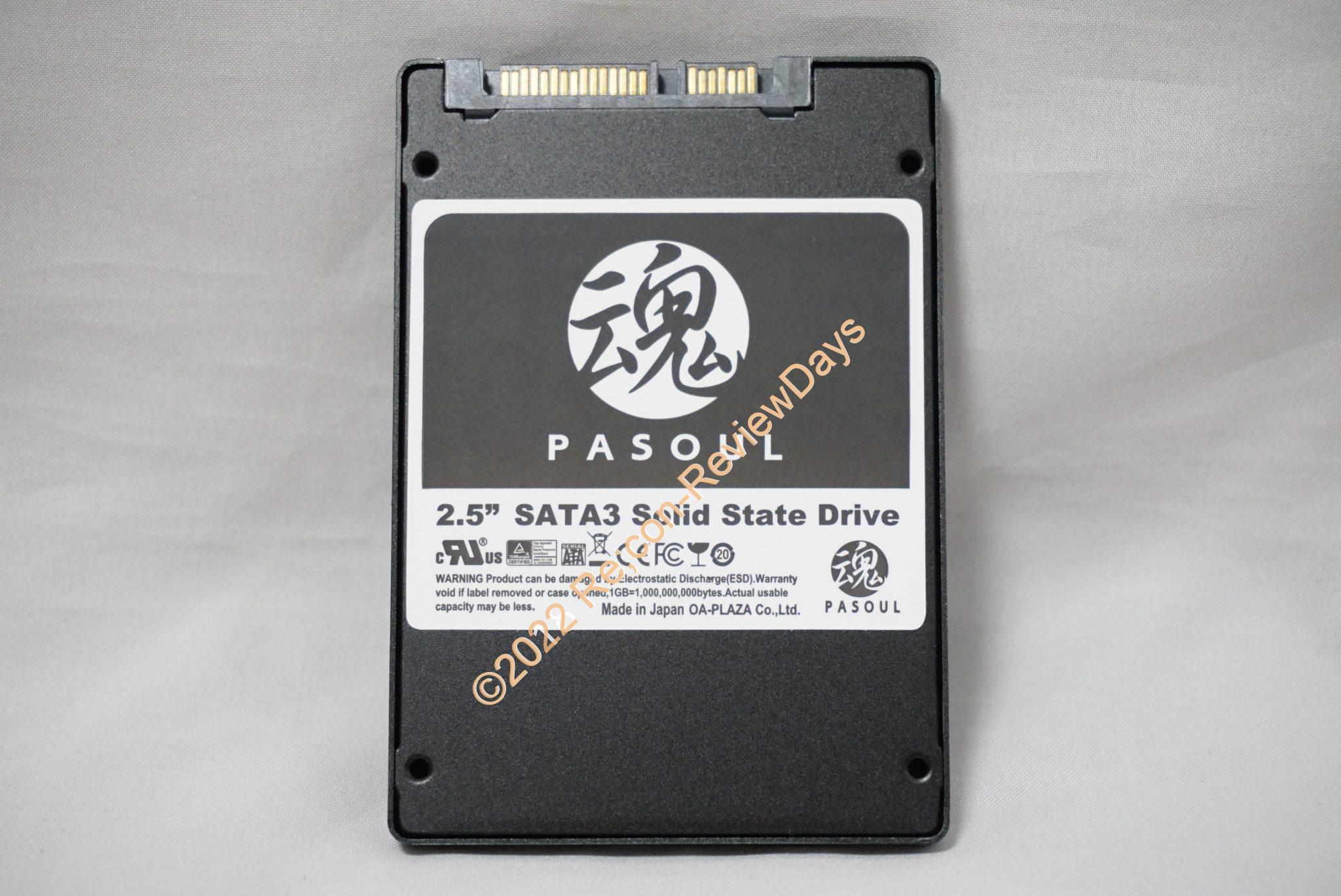 OA-PLAZA製の2.5インチ7mm厚のオリジナルブランド 480GB SSD「魂 PASOUL 480GB」のパフォーマンスをチェックする #SSD #自作PC