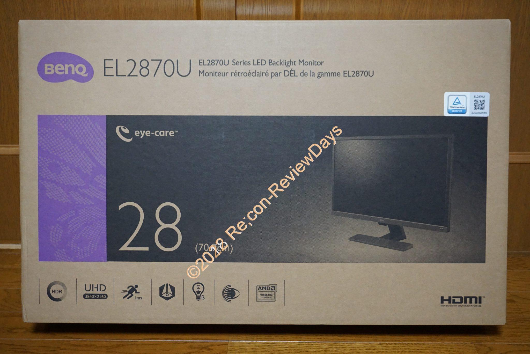 BenQ 27.9型の4K HDR対応ゲーミングディスプレイ「EL2870U」の使い勝手をチェックする #BenQ #4K2K #ディスプレイ #ゲーミング