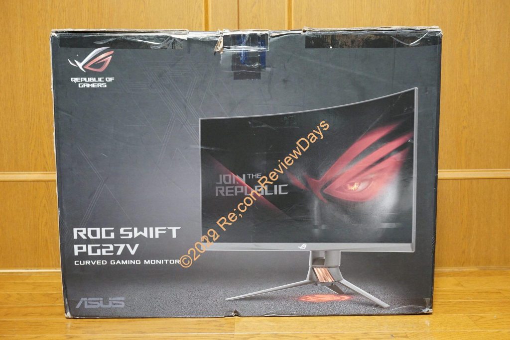 ASUS製27インチWQHD 165Hzディスプレイ「ROG SWIFT PG27VQ」の外観、詳細をチェックする #ASUS #ROG #ROGアンバサダー #ディスプレイ #PG27VQ