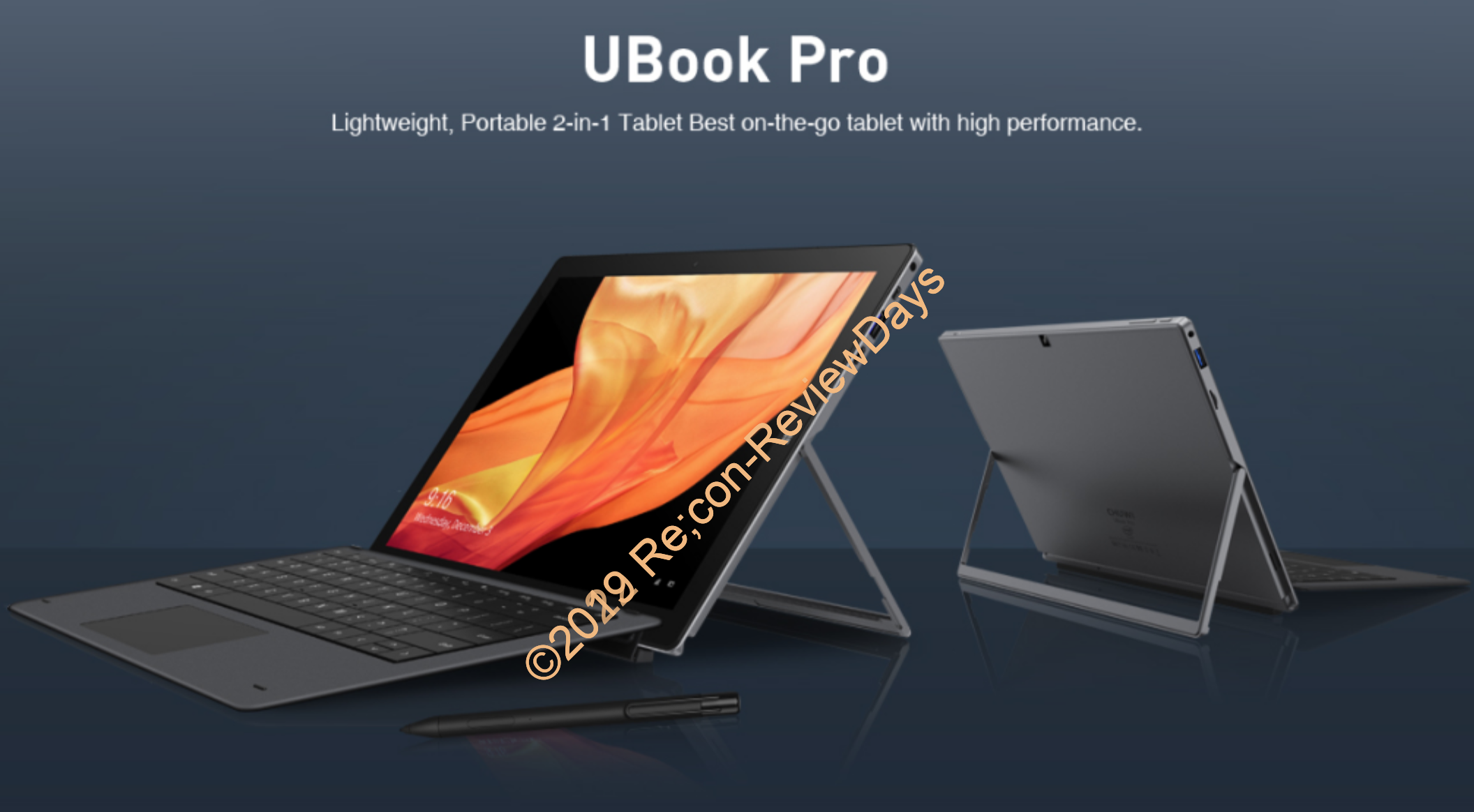 CHUWI製の12.3インチ2in1タブレットPC「UBook Pro」が10月13日17時よりINDIEGOGOにてクラウドファンディングを開始予定 #CHUWI #UBookPro #UBook