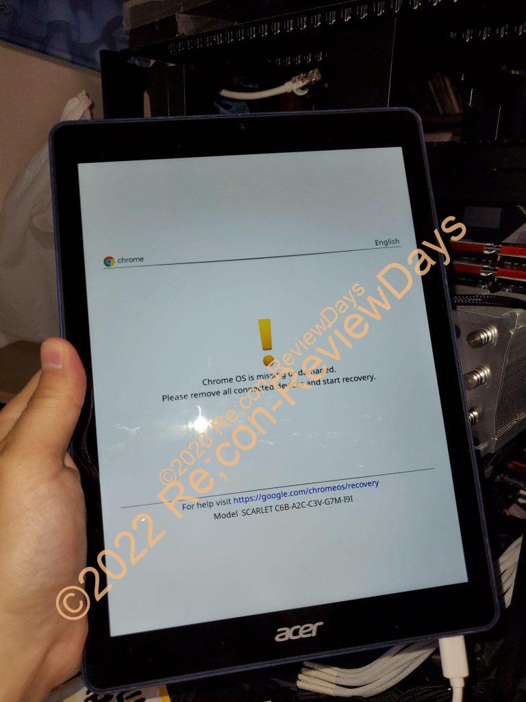 Acer Chromebook Tab 10でChrome OSが破損してしまった際にリカバリーイメージを用いて直す方法 #ChromeOS #ChromebookTab10 #Acer