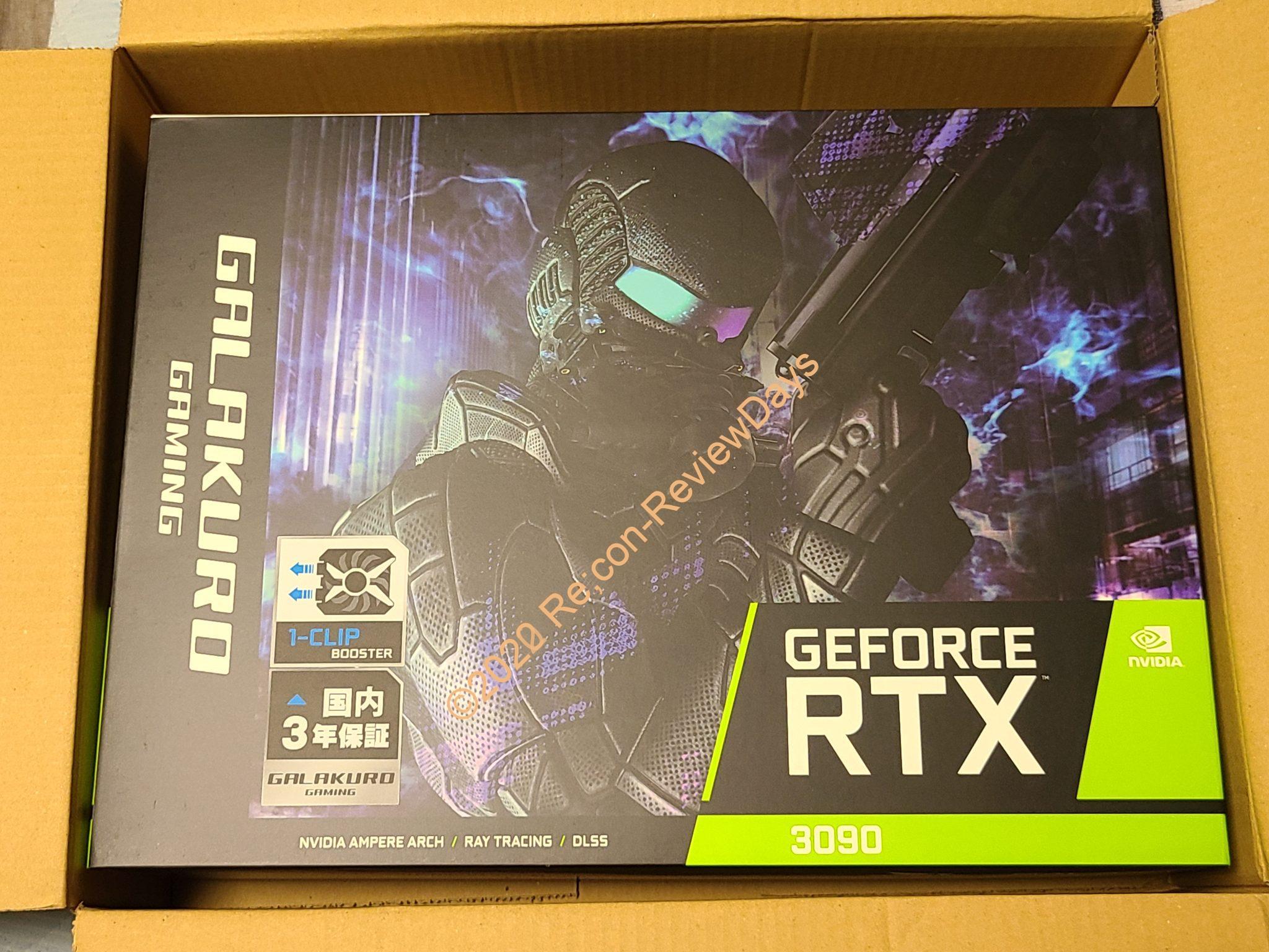 GALAKURO GAMING製のGeForce RTX 3090搭載カード「GG-RTX3090-E24GB/TP」が到着しました #NVIDIA #GeForce #RTX3090