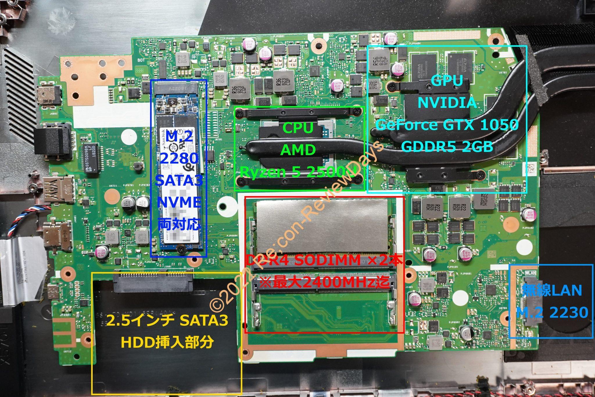 ASUS製15.6インチノートPC「X570ZD」を分解してメモリを増設する #ASUS #X570ZD #ノートパソコン #Laptop