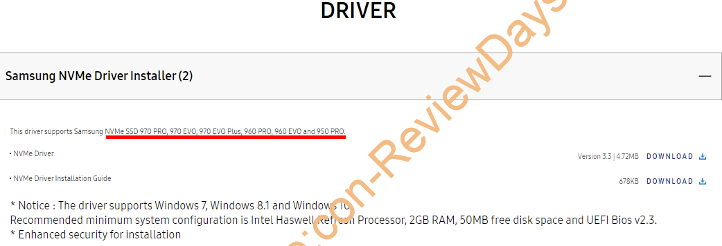 Samsung SSD 980 ProはNVMeドライバーが配布されていない #Samsung #980Pro #SSD #自作PC