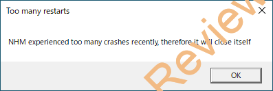 NiceHashで「NHM experienced too many crashes recently, therefore it will close itself」が発生した際の対処方法 #NiceHash #ナイスハッシュ #Mining #マイニング