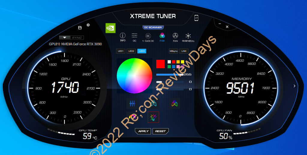 GALAKURO GAMING製のグラフィックカードのLEDを切る方法について