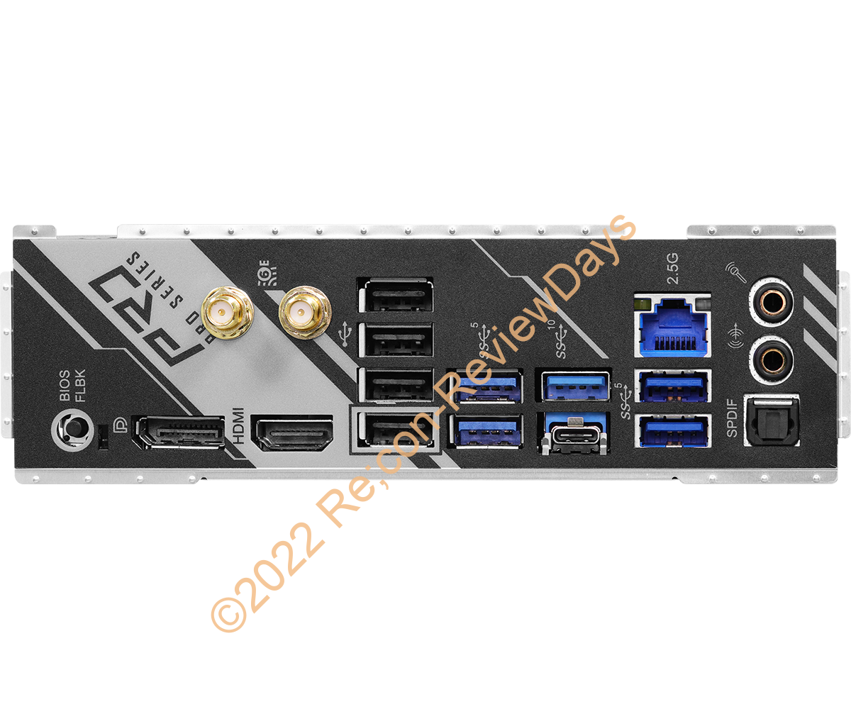 ASRock製X670EマザーボードのI/Oパネル側USB周りが異様に充実している #ASRock #X670 #X670E