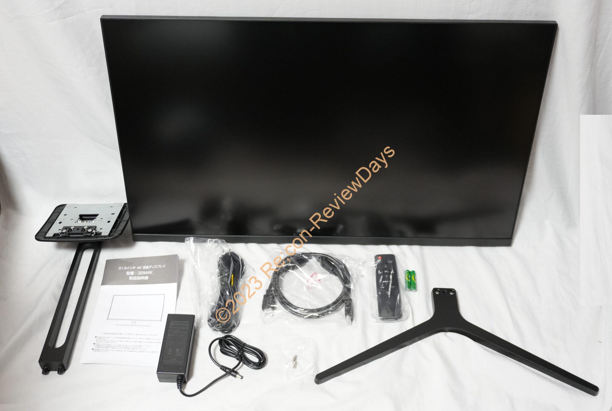 31.5インチ、4K2K解像度、VAパネル、リモコン付属のディスプレイ 