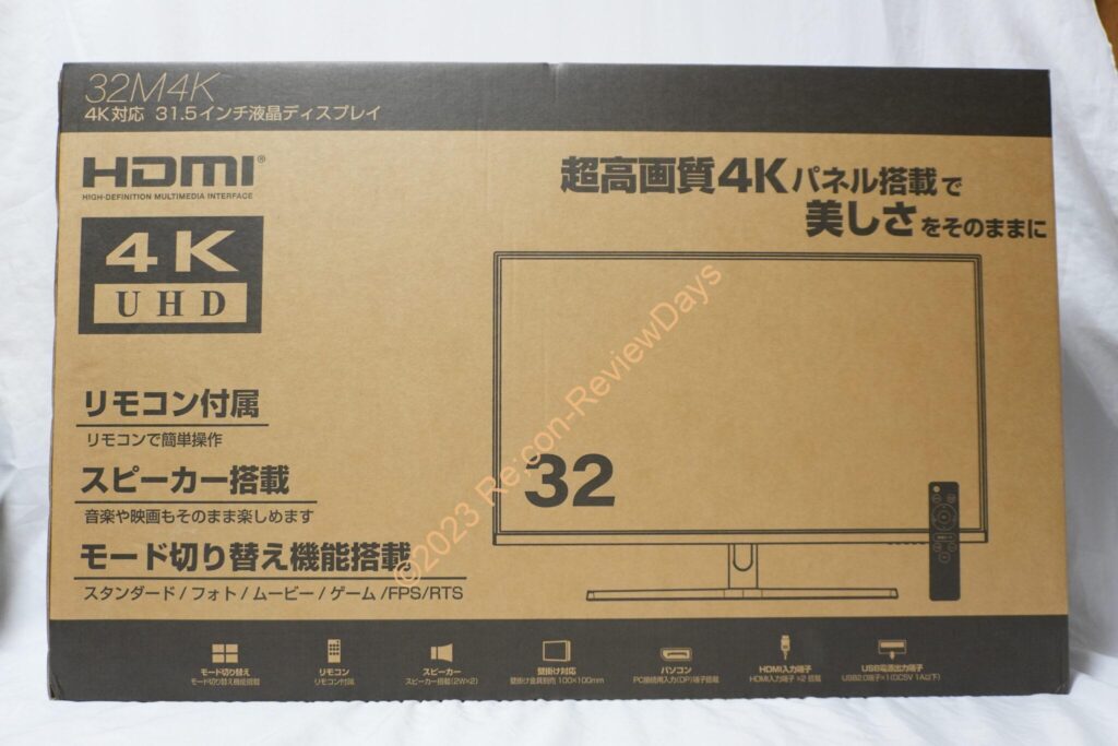 31.5インチ、4K2K解像度、VAパネル、リモコン付属のディスプレイ「32M4K」が特価17,300円、送料無料で販売中