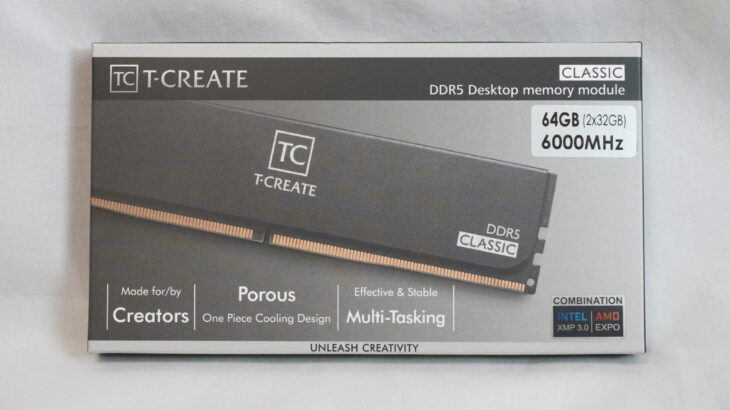 Team製のDDR5-6000 32GB×2枚セット「CTCCD564G6000HC48DC01」を簡単にレビュー