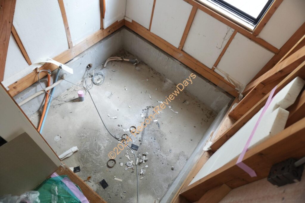 実家のお風呂場のリフォームが始まりました