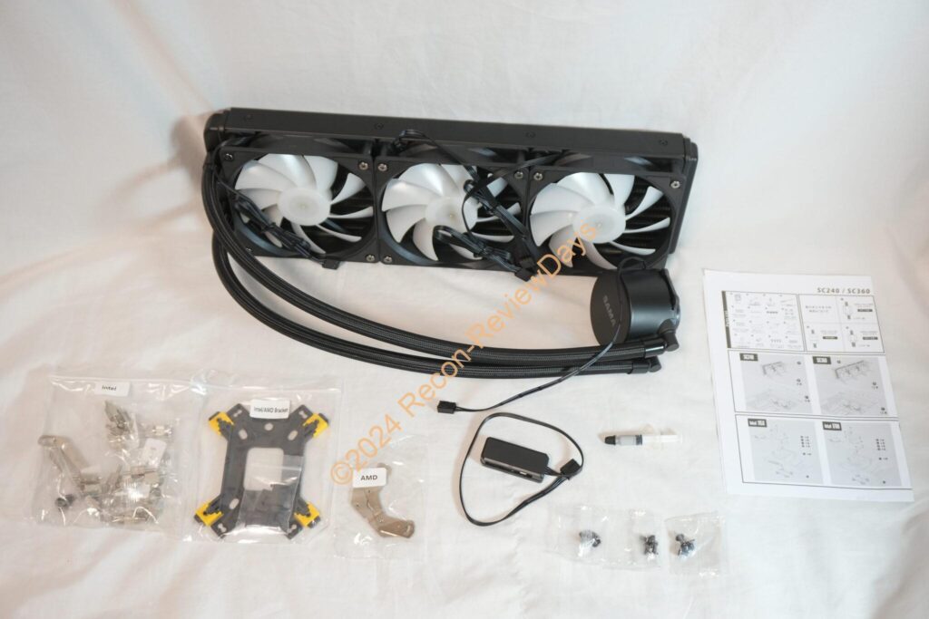 SAMA製の360mm簡易水冷CPUクーラーキット「SC360」のSocket AM5用のネジに注意