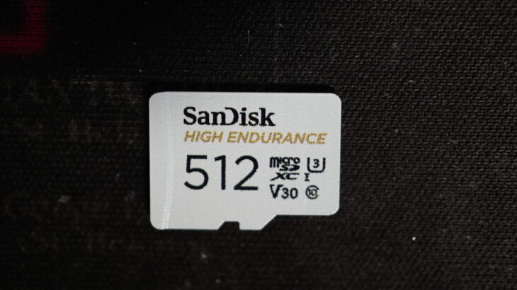 SanDisk製のHIGH ENDURANCE micro SDXCカード 512GB「SDSQQNR-512G-GH3IA」レビュー