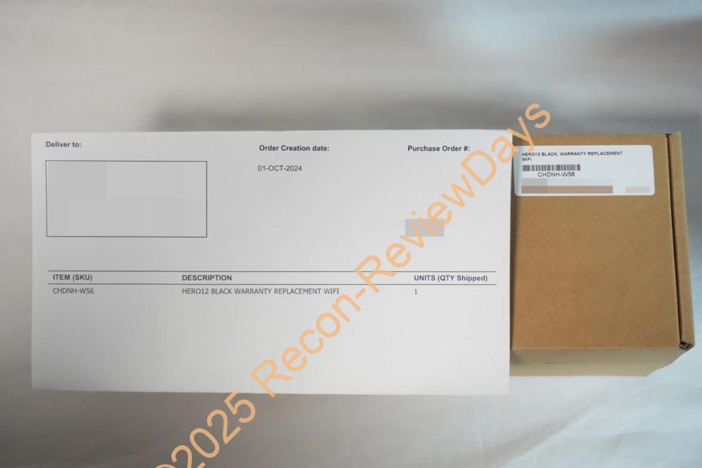 GoPro HERO12 BlackがRMAから帰ってきた