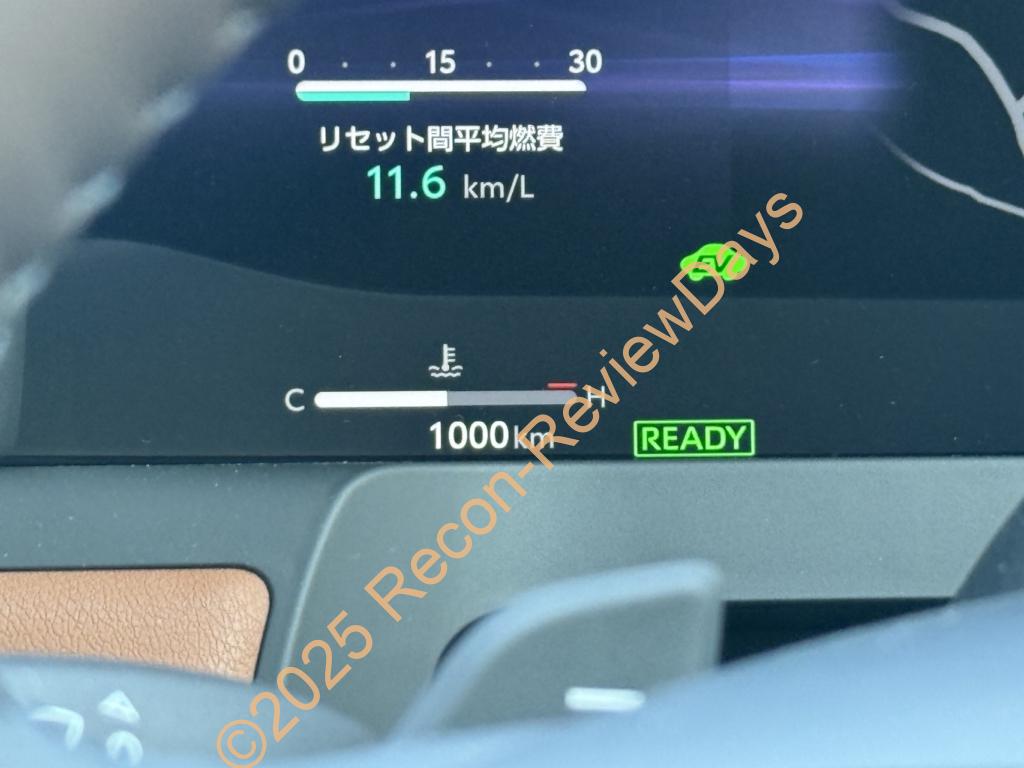 40系ヴェルファイアに乗り換えてから約1,000kmを突破