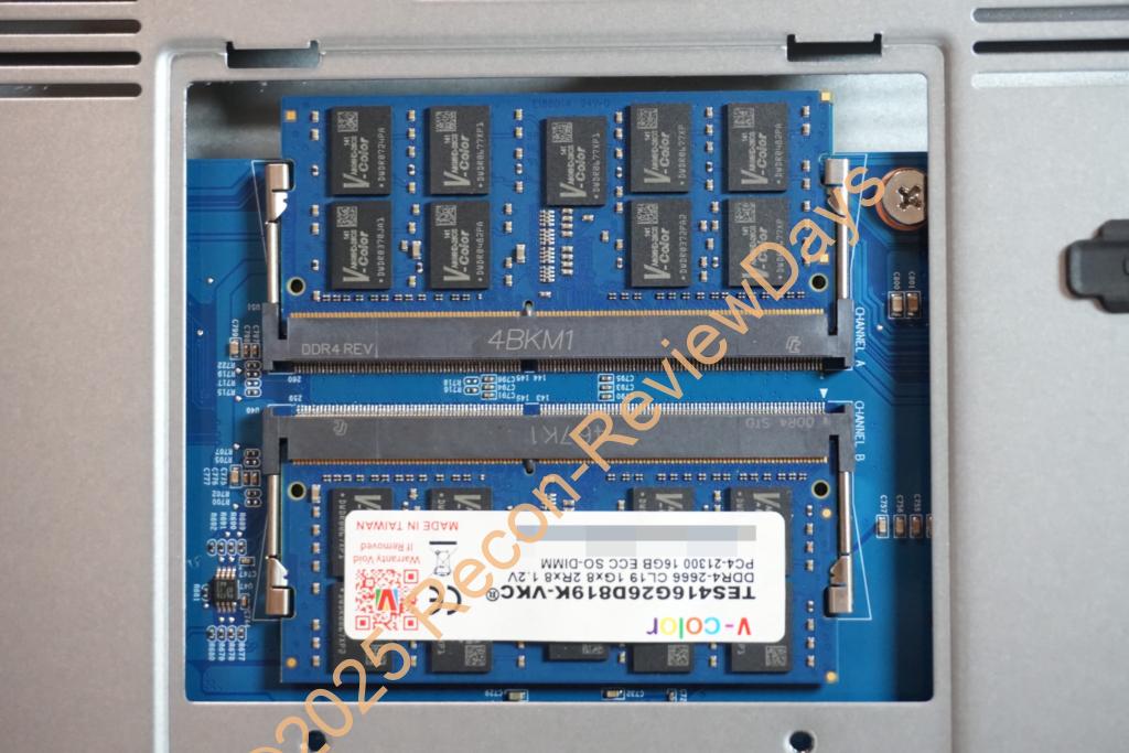 Synology DS1825+のメモリ増設方法に関して