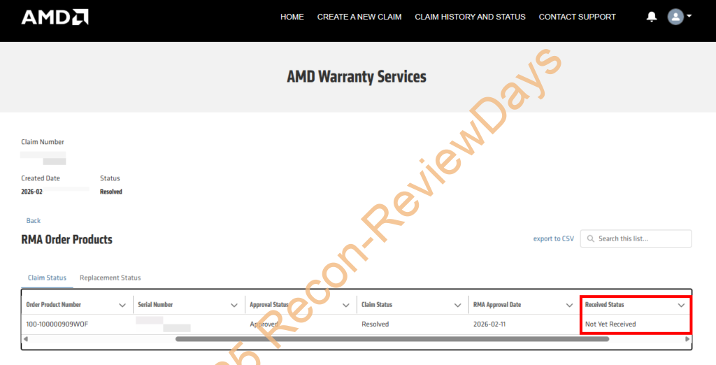 春節中なもののAMDのシンガポールにあるRMAセンターにCPUが到着 #AMD #CPU #RMA