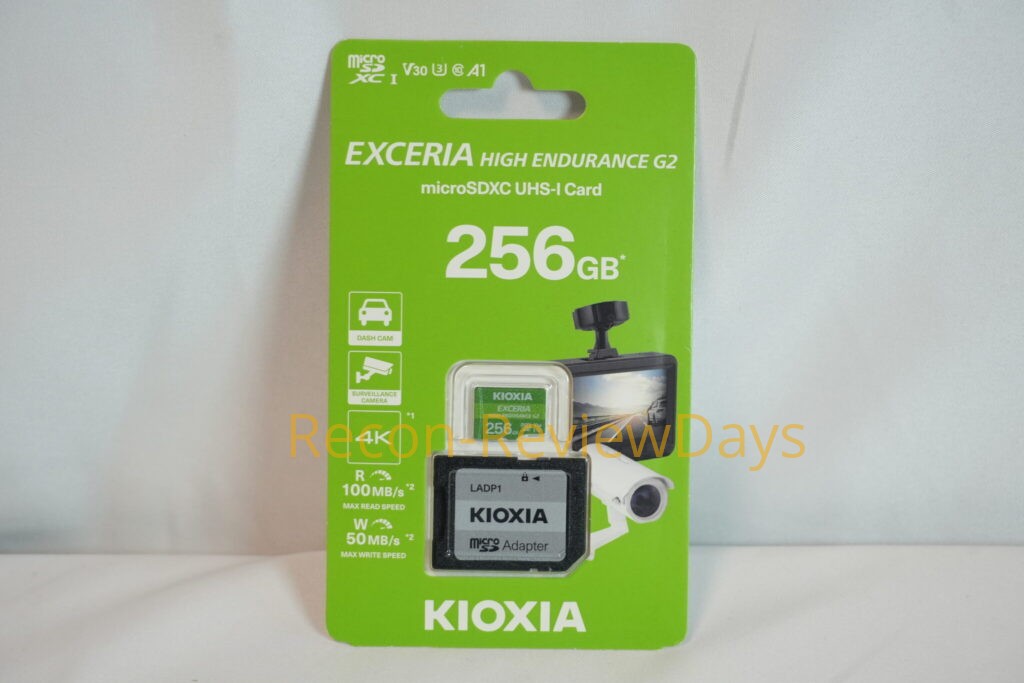 KIOXIA製の監視カメラ、ドラレコ向けの高耐久なmicro SDXCカード「EXCERIA HIGH ENDURANCE G2 256GB LMHE2G256GG2」の簡単なレビュー